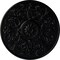 Ekena Millwork Versailles Ceiling Medallion (Fits Canopies up to 3 1/4"), Hand-Painted Jet Black, 33"OD x 1 3/4"P CM33VEBLF - alternate 1